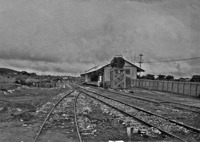 Estrada de ferro Brasil/Bolivia, vendo-se a estação (MT)