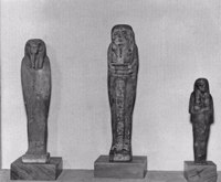 Estatuetas de múmias (miniatura) : Museu Nacional (RJ)