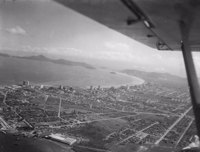 Vista aérea parcial da cidade de Santos (SP)
