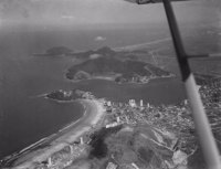 Vista aérea parcial da cidade de Santos (SP)