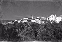 Vista panorâmica da cidade de Aparecida, tirada da Rodovia Presidente Dutra (SP)