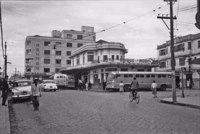Cidade Mogi das Cruzes : Praça Firmino Santana, vendo-se a empresa de Auto-Ônibus (SP)