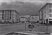 Cidade Ocian construído pela Organização Construtora e Incorporadora Andraus, em janeiro de 1954 e inaugurada em janeiro de 1956 : consta de 22 blocos de edifícios de 4 andares : municípoio de Itanhaem (SP)
