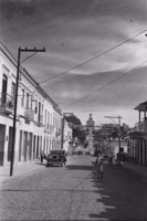 Rua Sete de Setembro : Igreja São Benedito : Município de Serra Negra (SP)