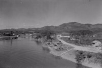 Aspecto panorâmico da cidade de Juquiá, à margem direita do rio de igual nome em Serras (SP)