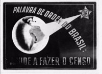 Selo comemorativo do censo de 1940 : palavra de ordem no Brasil