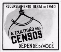 Selo comemorativo do Censo de 1940 : recenseamento geral de 1940 : a exatidão dos censos depende de você