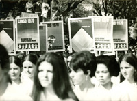 Censo de 1970 : cartazes e estudantes : propaganda