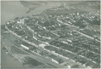 Vista aérea da cidade : Penedo, AL
