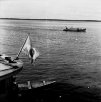 Batelão no Rio Negro em Manaus (AM)