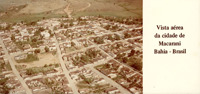 Vista aérea da cidade : Macarani, BA