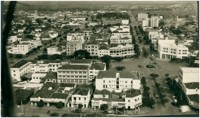 Vista aérea da cidade : Avenida Goiás : Goiânia, GO