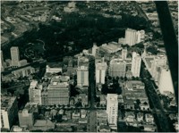 Vista aérea [da cidade] : Parque Municipal [Américo Renné Giannetti] : Belo Horizonte (MG)
