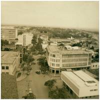Vista panorâmica da cidade : Edifício do IAPC : Cuiabá, MT