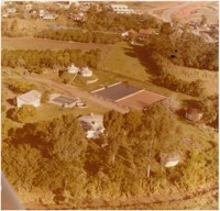 Estação de Tratamento de Esgoto : [vista aérea da cidade] : Santa Maria, RS