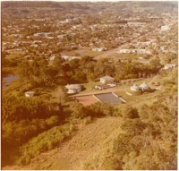 Estação de Tratamento de Esgoto : [vista aérea da cidade] : Santa Maria, RS