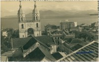 Vista [panorâmica da cidade : Catedral da Nossa Senhora do Desterro] : Florianópolis, SC