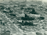 [Vista aérea da cidade : Paróquia de São Sebastião] : Limeira (SP)