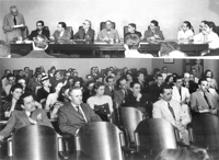Primeira sessão pública de reunião realizada pela Sociedade Brasileira de Estatística, em 05 de novemvro de 1940