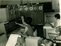 Censo de 1960 : mesa de controle do computador UNIVAC-1105