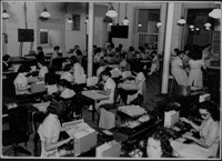 Censo de 1950 : setor de perfuração no Serviço Nacional de Recenseamento