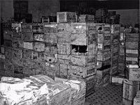 Censo de 1950 : depósitos de caixas do material censitário