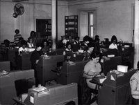 Censo de 1950 : setor de perfuração do Serviço Nacional de Recenseamento