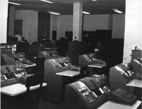 Censo de 1960 : sala de perfuração de cartões