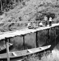 Ponte sobre o Igarapé na Companhia Brasileira de Plantações em Manaus (AM)