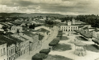 Vista parcial da cidade : Praça da Purificação : Paço municipal : Santo Amaro, BA