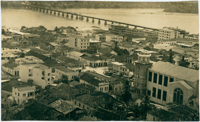 Vista panorâmica da cidade : Rio Doce : Ponte Florentino Avidos : Colatina, ES