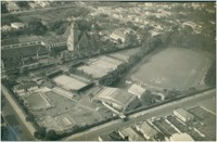 Praça de Esportes do Uberaba Tênis Clube : vista aérea da cidade : Uberaba, MG