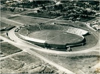 Estádio Uberabão : vista aérea da cidade : Uberaba, MG