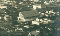 Vista aérea da cidade : Paróquia Sagrado Coração de Jesus : Rondonópolis (MT)