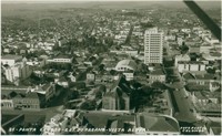Vista aérea da cidade : Praça Barão de Guaraúna : Ponta Grossa, PR