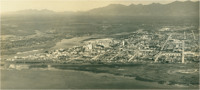 [Baía de Paranaguá] : vista aérea da cidade : [Rio Itiberê] : Paranaguá, PR