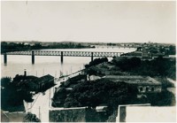 Vista panorâmica da cidade : [Rio Paraíba do Sul : Ponte de Ferro : Ponte Barcelos Martins] : Campos dos Goytacazes, RJ