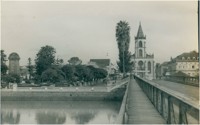 Rio dos Sinos : Ponte 25 de Julho : Praça Centenário : Igreja Nossa Senhora da Conceição : São Leopoldo, RS