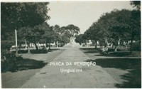 Praça da Rendição : [Estátua Barão do Rio Branco] : Uruguaiana, RS