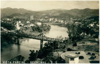 Rio Itajaí-Açu : Caixa d'água : Ponte Aldo Pereira de Andrade : vista panorâmica da cidade : Blumenau, SC