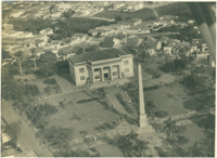 Praça Frei Baraúna : Obelisco : Fórum : [vista aérea da cidade] : Sorocaba, SP