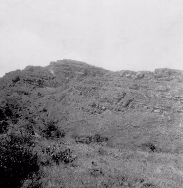 Rocha sedimentar em Seabra (BA) - fev. 1962